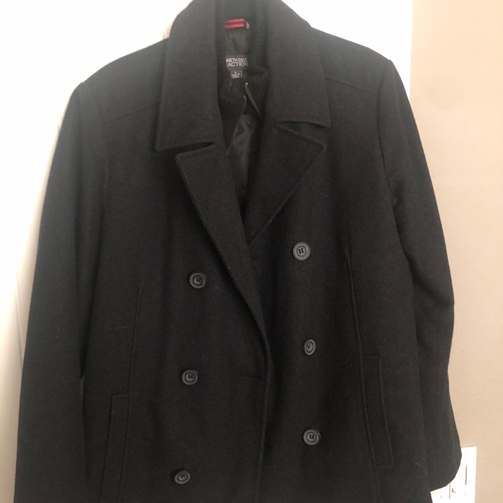 Kenneth Cole Reaction Pea Coat. EUC - Picture 2 of 5